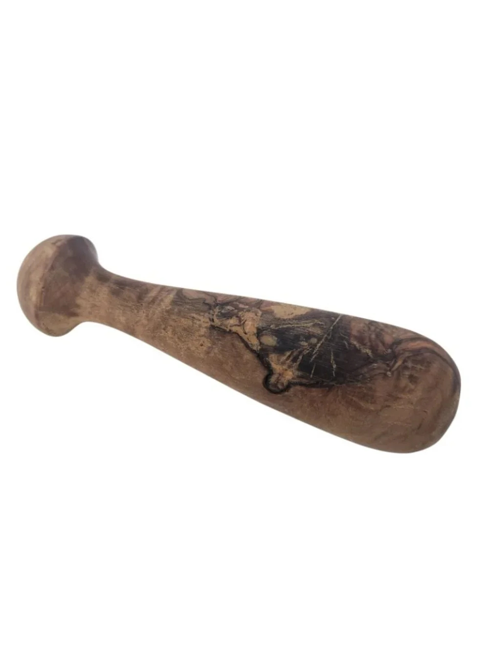 Hand Turned Hardwood Mortar & Pestle Rustic Artisan Kitchen Spice Grinder 3.8
